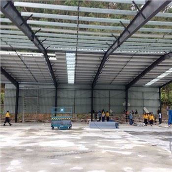 Тежък сняг товарене стомана структура цех